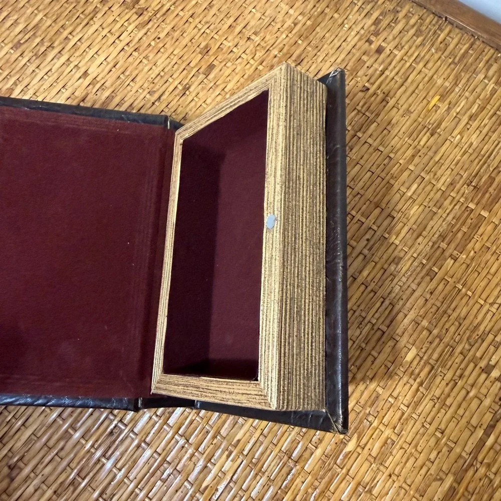 Hidden Storage Book Secret Stash Safe Box Library Core Grandmillennial Old World